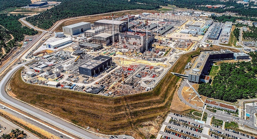 Construction site of the ITER fusion reactor, source: screenshot