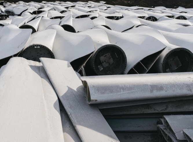 Wind turbine blade scrap, Source: Screenshot